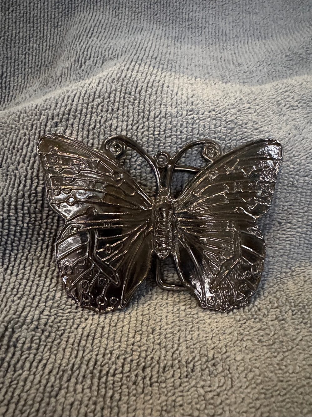 Decorative GunMetal Butterfly Belt Buckle Y2K Western Wear